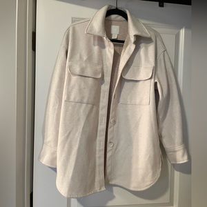 H&M Cream Colored Shacket